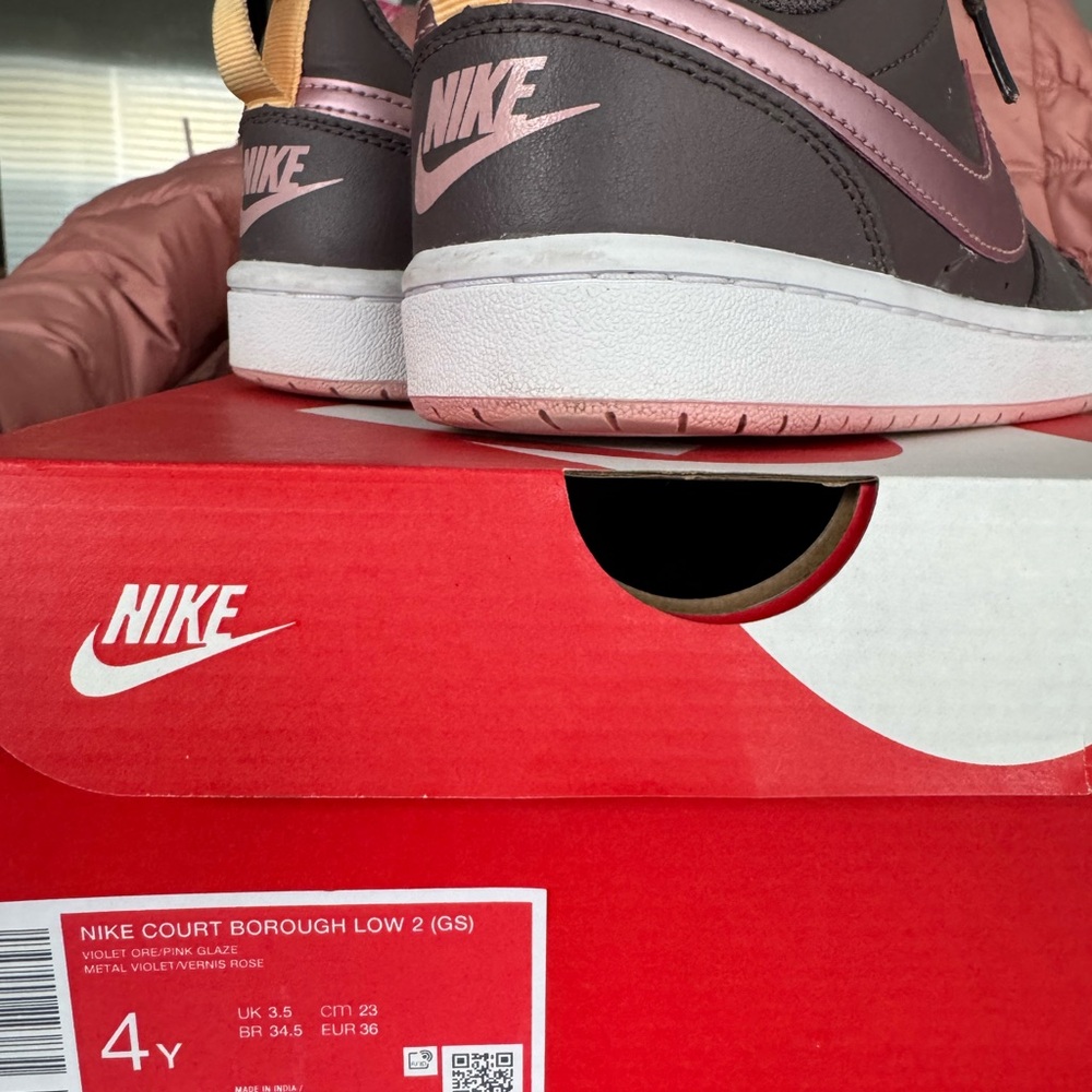 Nike Court Borough Low 2 GS in Violet and Pink